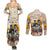 African Couples Matching Summer Maxi Dress and Long Sleeve Button Shirt Civil Rights Female Leaders Sunflower
