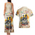 African Couples Matching Tank Maxi Dress and Hawaiian Shirt Civil Rights Female Leaders Sunflower
