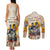 African Couples Matching Tank Maxi Dress and Long Sleeve Button Shirt Civil Rights Female Leaders Sunflower