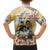 African Family Matching Off The Shoulder Long Sleeve Dress and Hawaiian Shirt Civil Rights Female Leaders Sunflower