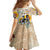African Family Matching Off The Shoulder Long Sleeve Dress and Hawaiian Shirt Civil Rights Female Leaders Sunflower