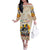 African Family Matching Off The Shoulder Long Sleeve Dress and Hawaiian Shirt Civil Rights Female Leaders Sunflower