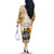 African Family Matching Off The Shoulder Long Sleeve Dress and Hawaiian Shirt Civil Rights Female Leaders Sunflower