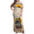 African Family Matching Off Shoulder Maxi Dress and Hawaiian Shirt Civil Rights Female Leaders Sunflower