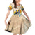 African Family Matching Off Shoulder Short Dress and Hawaiian Shirt Civil Rights Female Leaders Sunflower