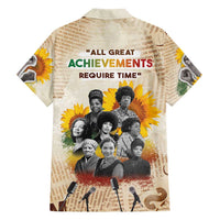 African Family Matching Puletasi and Hawaiian Shirt Civil Rights Female Leaders Sunflower