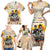 African Family Matching Short Sleeve Bodycon Dress and Hawaiian Shirt Civil Rights Female Leaders Sunflower
