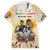 African Family Matching Short Sleeve Bodycon Dress and Hawaiian Shirt Civil Rights Female Leaders Sunflower