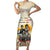 African Family Matching Short Sleeve Bodycon Dress and Hawaiian Shirt Civil Rights Female Leaders Sunflower
