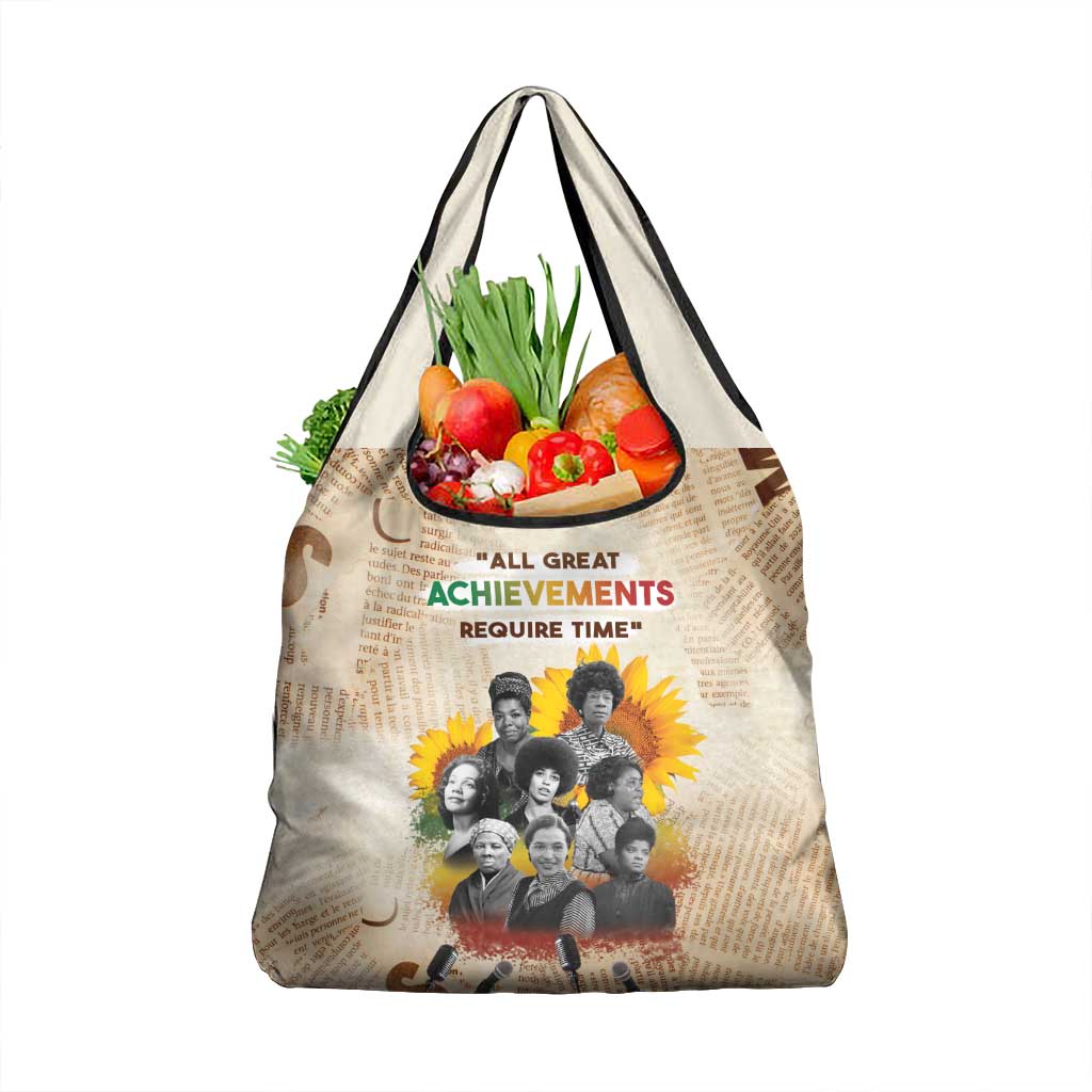 African Grocery Bag Civil Rights Female Leaders Sunflower