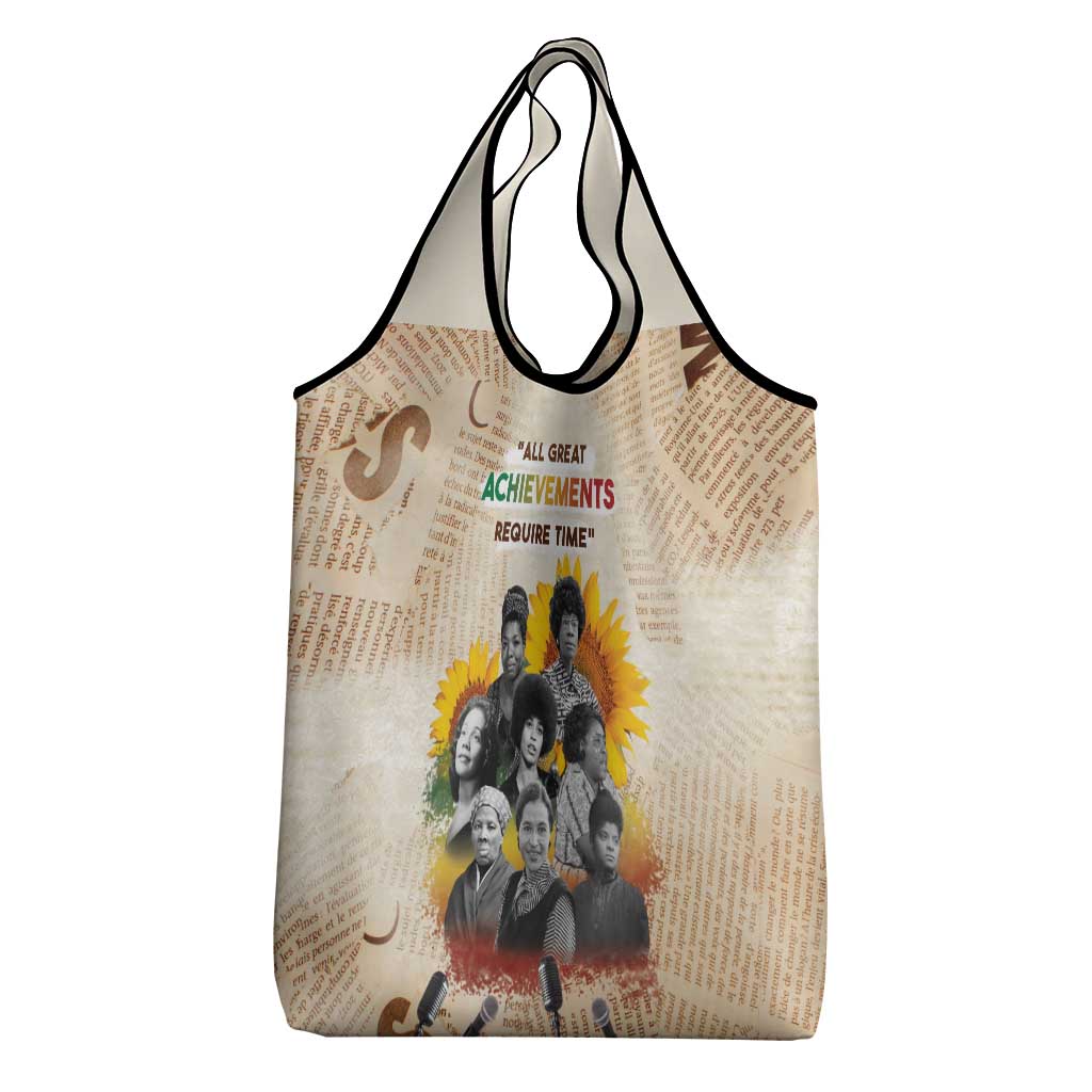 African Grocery Bag Civil Rights Female Leaders Sunflower