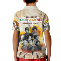 African Kid Polo Shirt Civil Rights Female Leaders Sunflower