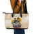 African Leather Tote Bag Civil Rights Female Leaders Sunflower