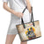 African Leather Tote Bag Civil Rights Female Leaders Sunflower