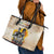 African Leather Tote Bag Civil Rights Female Leaders Sunflower