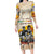 African Long Sleeve Bodycon Dress Civil Rights Female Leaders Sunflower