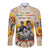 African Long Sleeve Button Shirt Civil Rights Female Leaders Sunflower