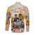 African Long Sleeve Button Shirt Civil Rights Female Leaders Sunflower