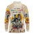 African Long Sleeve Polo Shirt Civil Rights Female Leaders Sunflower