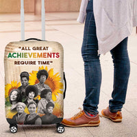 African Luggage Cover Civil Rights Female Leaders Sunflower