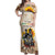 African Off Shoulder Maxi Dress Civil Rights Female Leaders Sunflower