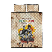 African Quilt Bed Set Civil Rights Female Leaders Sunflower