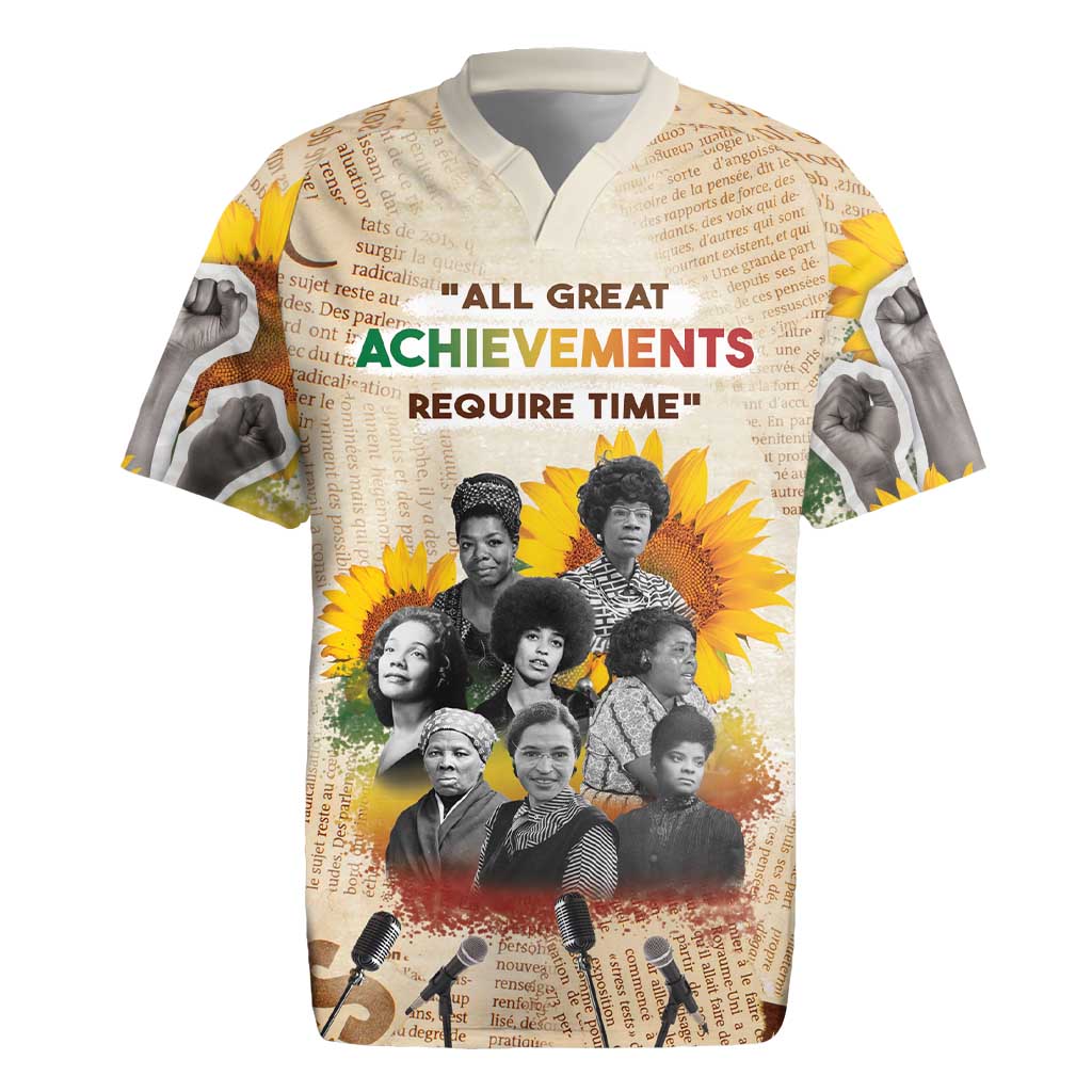 African Rugby Jersey Civil Rights Female Leaders Sunflower