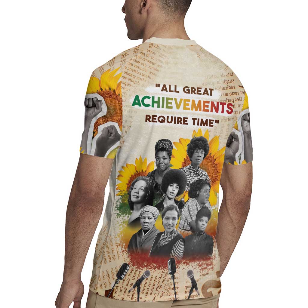 African Rugby Jersey Civil Rights Female Leaders Sunflower