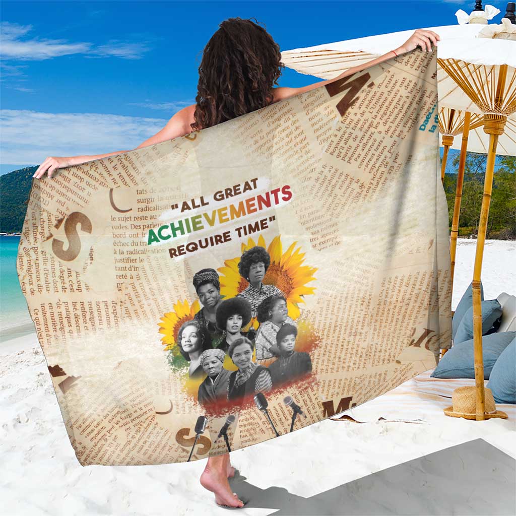 African Sarong Civil Rights Female Leaders Sunflower