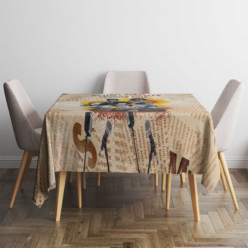 African Tablecloth Civil Rights Female Leaders Sunflower