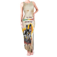 African Tank Maxi Dress Civil Rights Female Leaders Sunflower