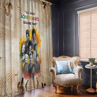 African Window Curtain Civil Rights Female Leaders Sunflower