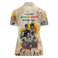 African Women Polo Shirt Civil Rights Female Leaders Sunflower