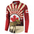 Personalized Canada Maple Leaf Button Sweatshirt Moose And Forest Retro Style