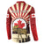 Personalized Canada Maple Leaf Button Sweatshirt Moose And Forest Retro Style