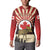 Personalized Canada Maple Leaf Button Sweatshirt Moose And Forest Retro Style