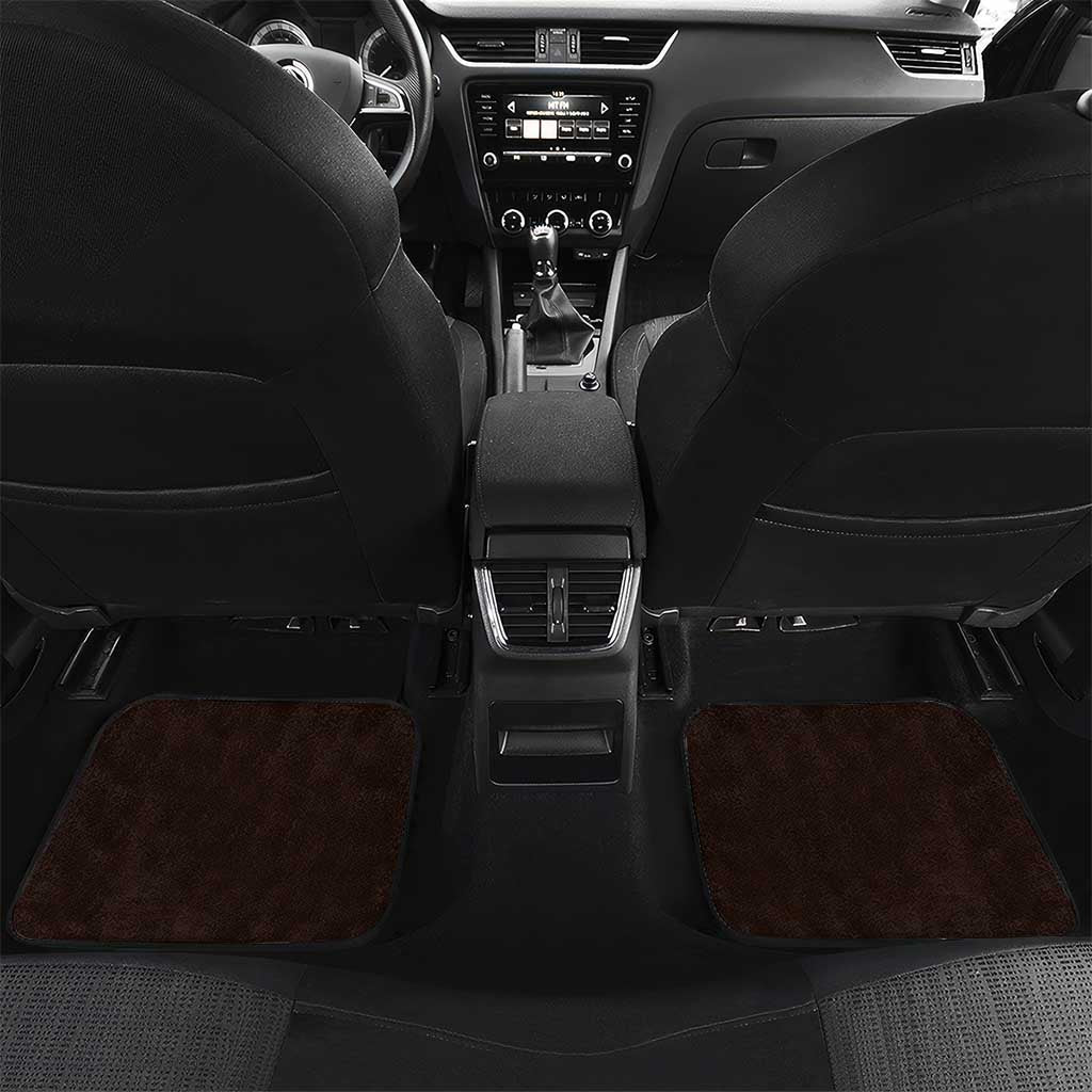 Personalized Canada Maple Leaf Car Mats Moose And Forest Retro Style