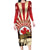 Personalized Canada Maple Leaf Family Matching Long Sleeve Bodycon Dress and Hawaiian Shirt Moose And Forest Retro Style