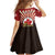 Personalized Canada Maple Leaf Family Matching Off Shoulder Short Dress and Hawaiian Shirt Moose And Forest Retro Style