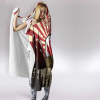 Personalized Canada Maple Leaf Hooded Blanket Moose And Forest Retro Style