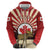 Personalized Canada Maple Leaf Hoodie Moose And Forest Retro Style