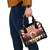 Personalized Canada Maple Leaf Shoulder Handbag Moose And Forest Retro Style