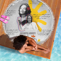 Coretta Scott King Beach Blanket Honoring The Legacy Hand Draw Style