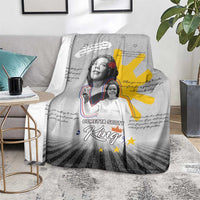 Coretta Scott King Blanket Honoring The Legacy Hand Draw Style
