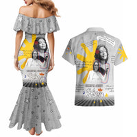 Coretta Scott King Couples Matching Mermaid Dress and Hawaiian Shirt Honoring The Legacy Hand Draw Style