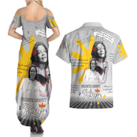 Coretta Scott King Couples Matching Summer Maxi Dress and Hawaiian Shirt Honoring The Legacy Hand Draw Style