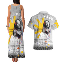 Coretta Scott King Couples Matching Tank Maxi Dress and Hawaiian Shirt Honoring The Legacy Hand Draw Style