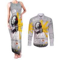 Coretta Scott King Couples Matching Tank Maxi Dress and Long Sleeve Button Shirt Honoring The Legacy Hand Draw Style