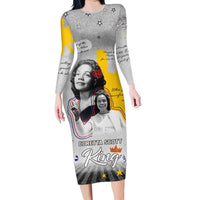 Coretta Scott King Family Matching Long Sleeve Bodycon Dress and Hawaiian Shirt Honoring The Legacy Hand Draw Style
