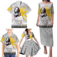 Coretta Scott King Family Matching Puletasi and Hawaiian Shirt Honoring The Legacy Hand Draw Style